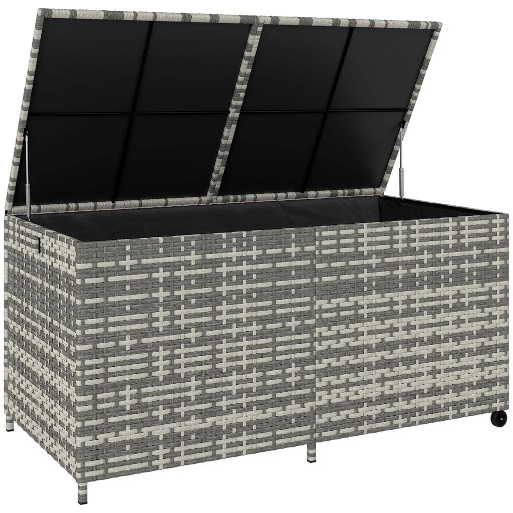 Cassa da giardino in resina ¨C zephmum ¨C 650 L, impermeabile, con fodera a zip