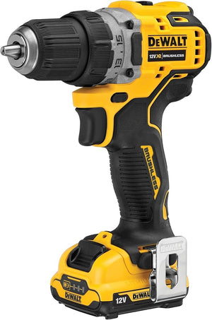 TRAPANO AVVITATORE DEWALT BL 12V CON 2 BATTERIE DA 3 AH E CARICATORE - DCD701L2T
