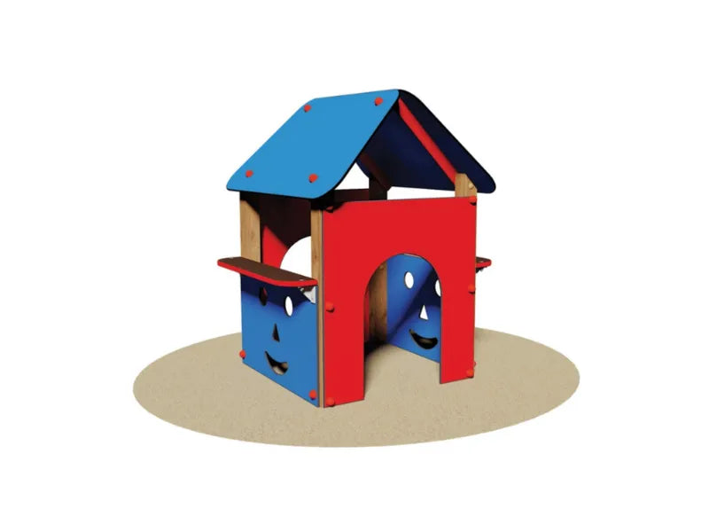 Casetta Arianna 734 Giochipark legno pino nordico EN 1176 2-5 anni 110x105x130h