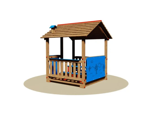 Casetta Nevada 810 Giochipark legno pino nordico EN 1176 2-8 anni 170x180x200h