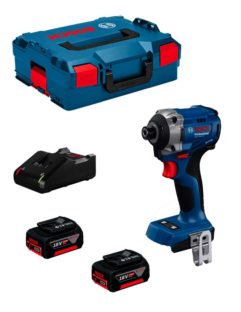 Avvitatore a massa battente BOSCH GDR 18V-215 (2 x 5,0 Ah + GAL18V-40 + L-Boxx 136)