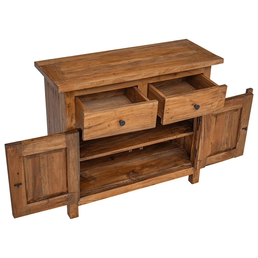 Credenza in Legno Massello di Mogano 75x30x65 cm 244490