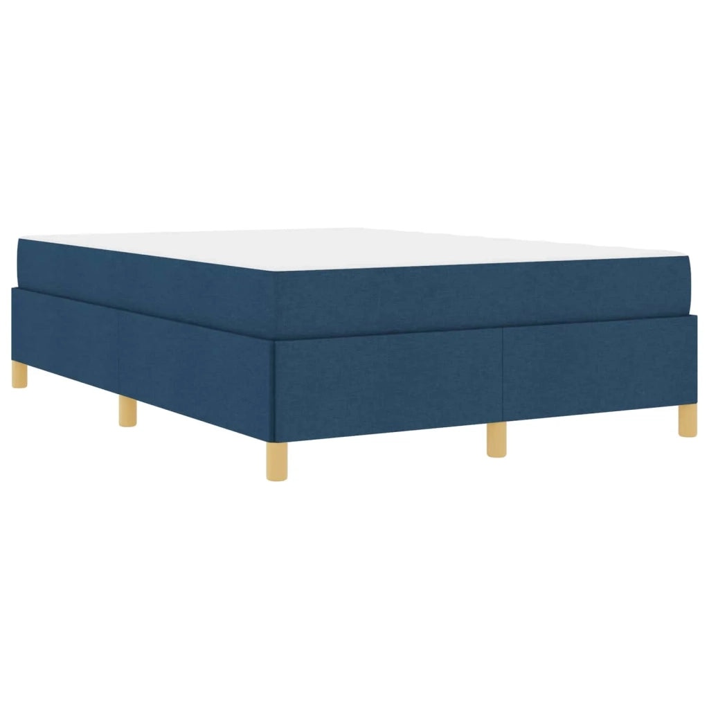 Struttura del letto con materasso Blu 140 x 190 cm Tessuto 3398940