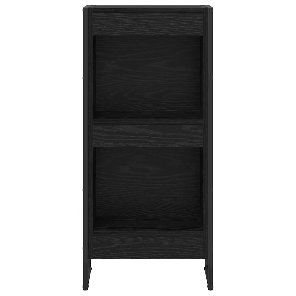Armadio per Libri Rovere Nero 40 x 30 x 86,5 cm