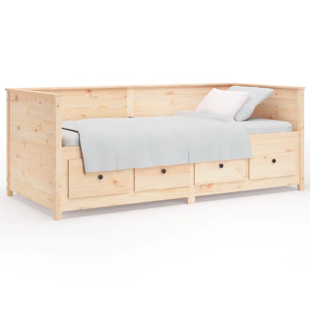 Dormeuse senza Materasso 90x190 cm in Legno Massello di Pino