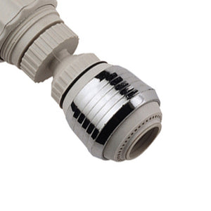 Aeroflux a due getti con doccetta a snodo, con attacco universale