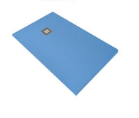 Piatto doccia in pietra SOLIDSTONE alto 2,8 cm - Azzurro Cilento RAL 5014 - Misura: 120x120 x 2,8h 