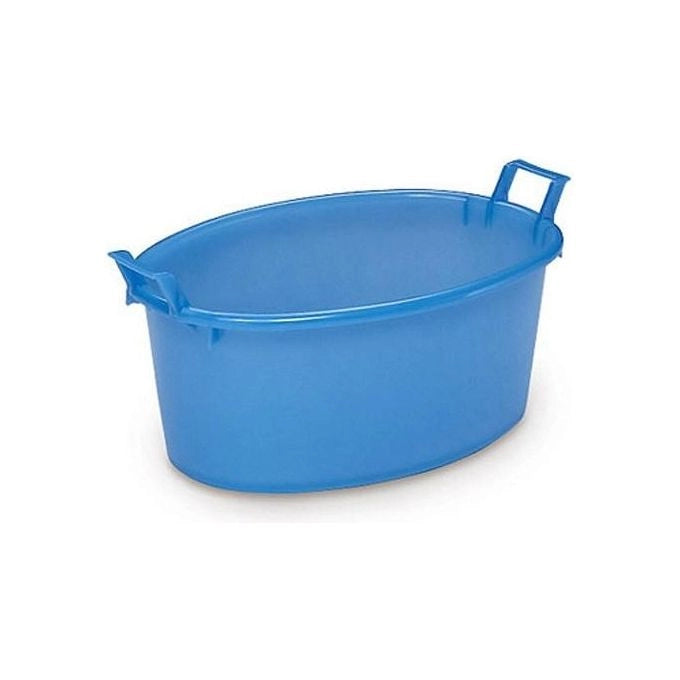 Stefanplast 31700 Bacinella Ovale in Polietilene 70 cm 50 lt Uso Alimentare Made in Italy colore Azzurro