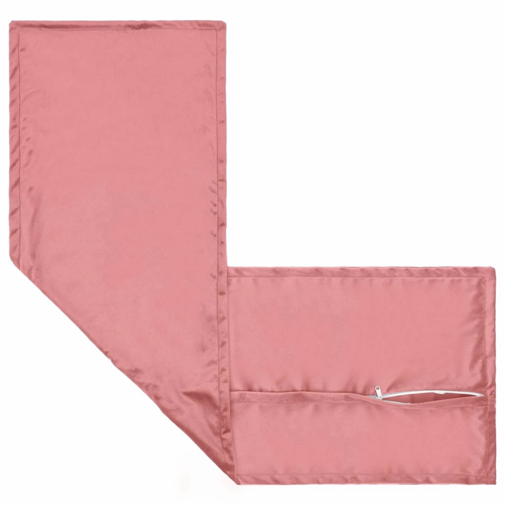 Cuscino con cuscino HOUTEN Rosa 40 x 145 cm Velluto 934301