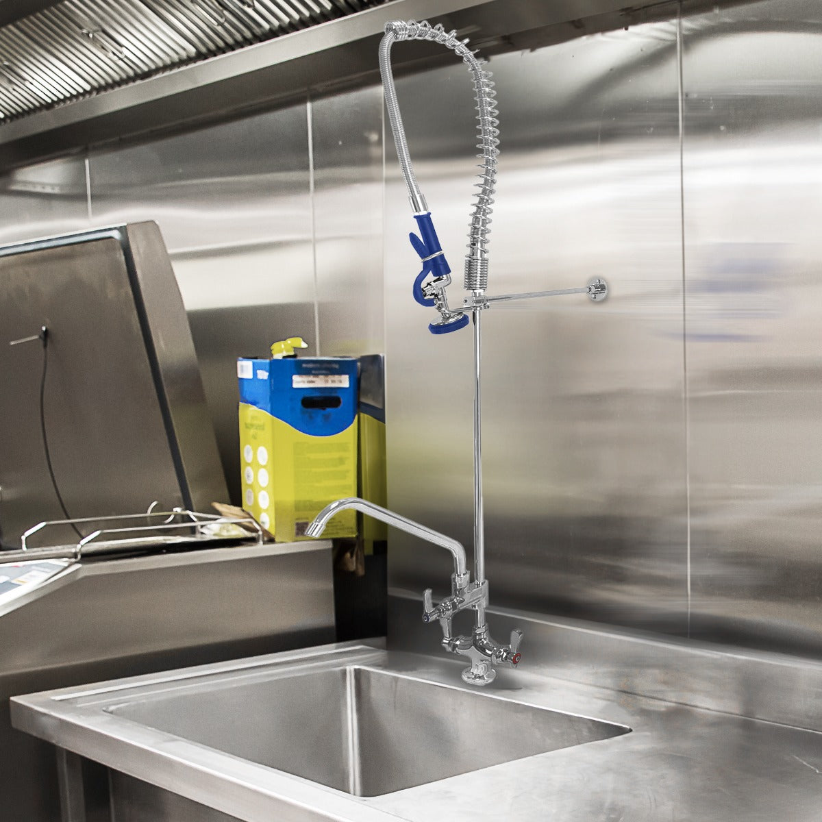 Rubinetto per Lavandino da Cucina con Tubo Flessibile e Rubinetto Addizionale