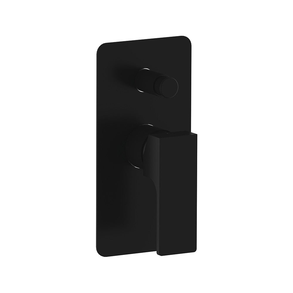 Miscelatore incasso vasca o doccia con deviatore nero opaco serie Absolute