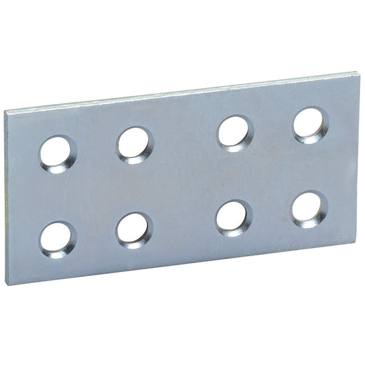 piastrina zincata dritta 8 fori cm.8 cod:ferx.2416