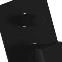 Miscelatore incasso vasca o doccia con deviatore nero opaco serie Absolute