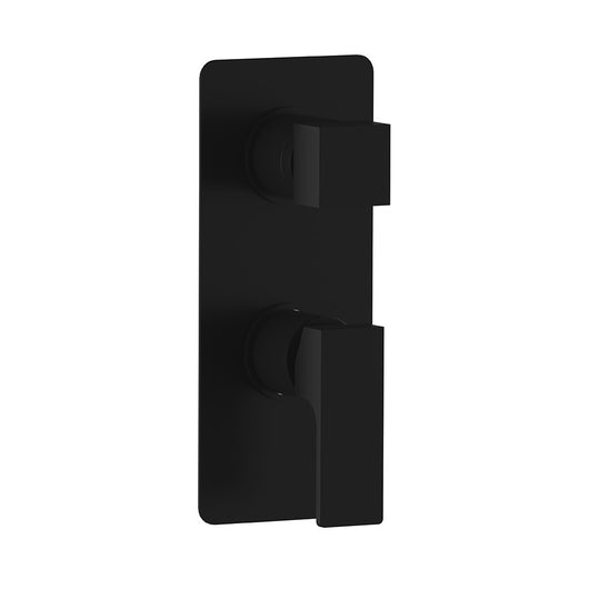 Miscelatore incasso doccia con deviatore a tre posizioni nero opaco serie Absolute