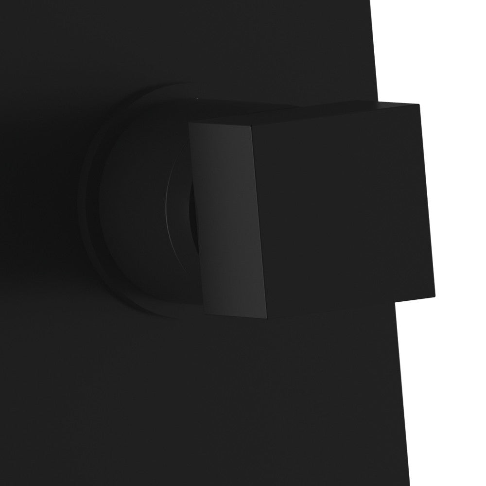 Miscelatore incasso doccia con deviatore a tre posizioni nero opaco serie Absolute