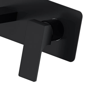 Miscelatore ad incasso per lavabo nero opaco serie Absolute