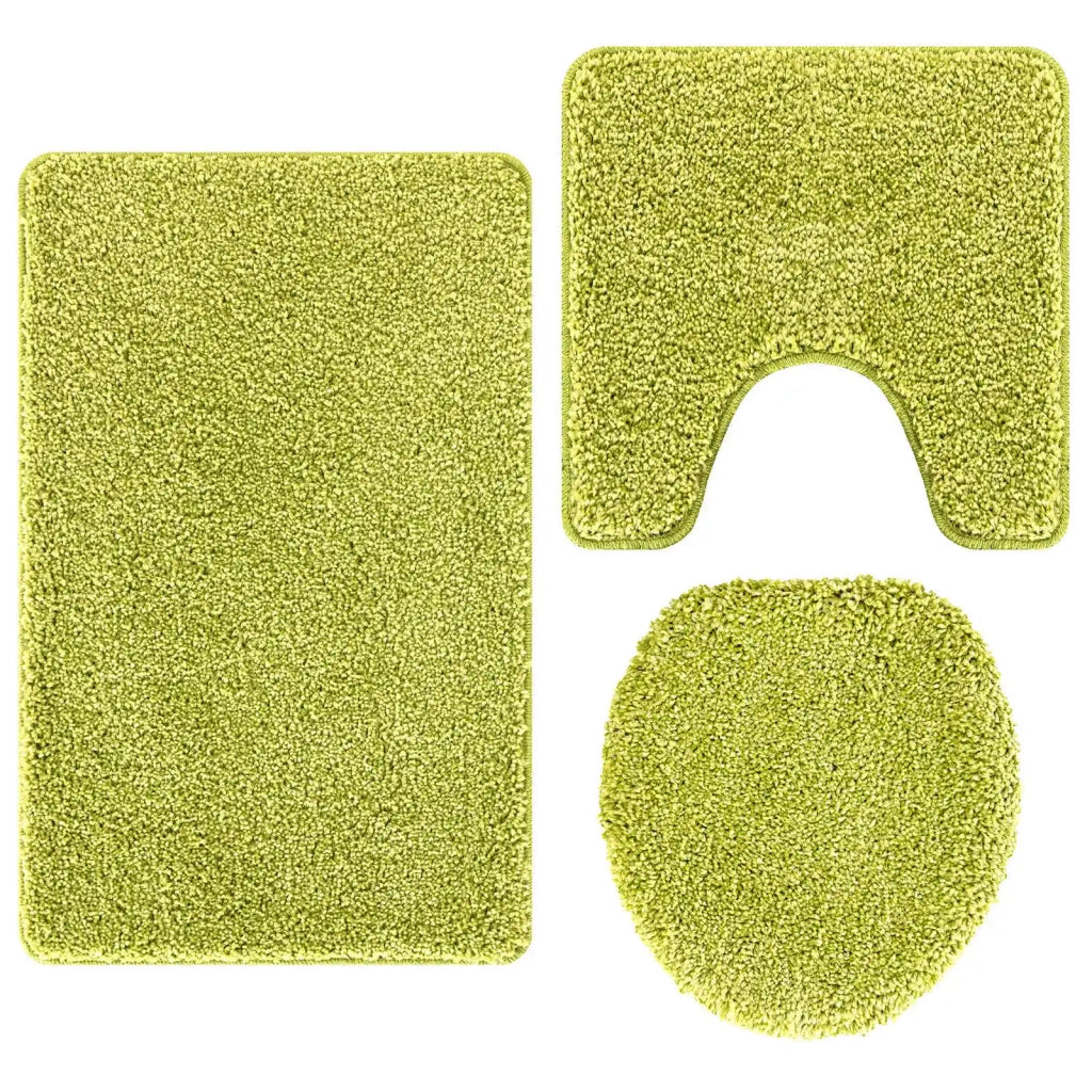 Set di tappetini antiscivolo per il bagno 3 pz Verde PP CFW5134063