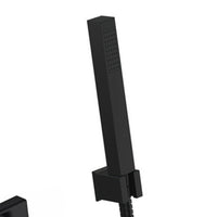 Miscelatore esterno vasca con kit doccia nero opaco serie Absolute