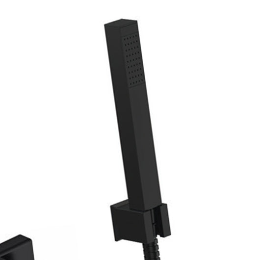 Miscelatore esterno vasca con kit doccia nero opaco serie Absolute