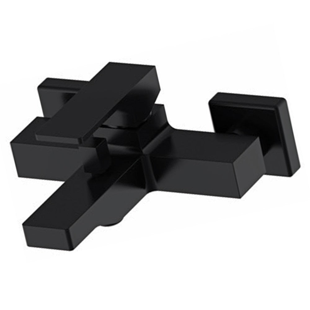 Miscelatore esterno vasca con kit doccia nero opaco serie Absolute