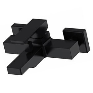 Miscelatore esterno vasca con kit doccia nero opaco serie Absolute