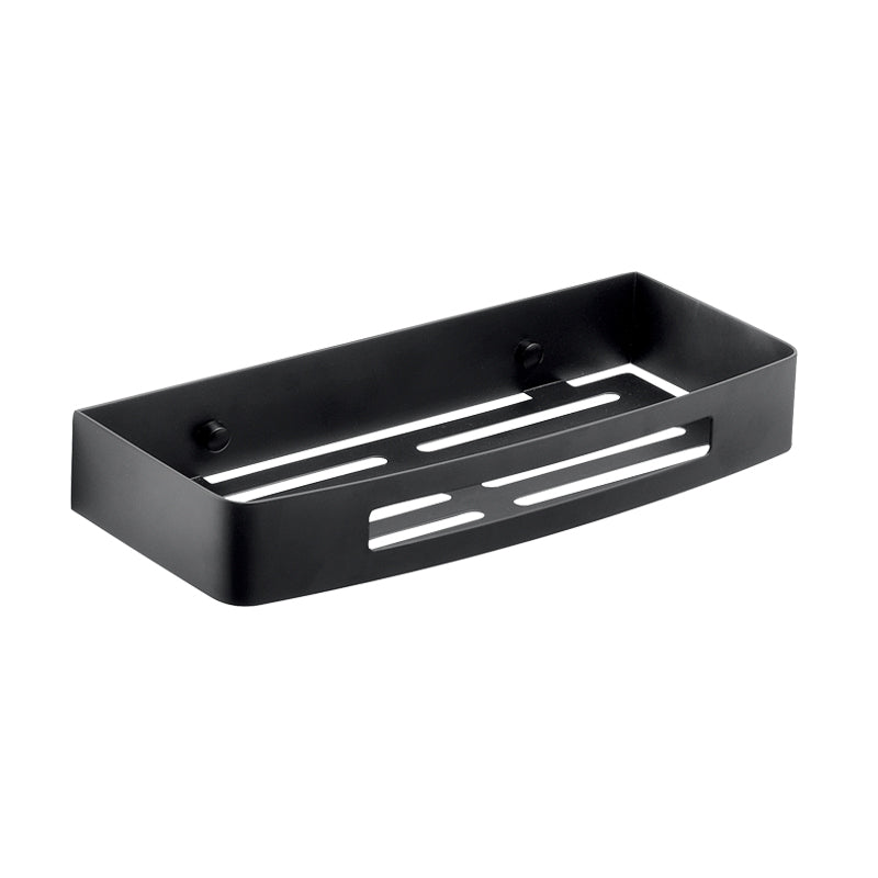 Porta oggetti rettangolare acciaio inox serie Nerva 2417 nero opaco Gedy