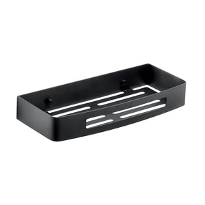 Porta oggetti rettangolare acciaio inox serie Nerva 2417 nero opaco Gedy