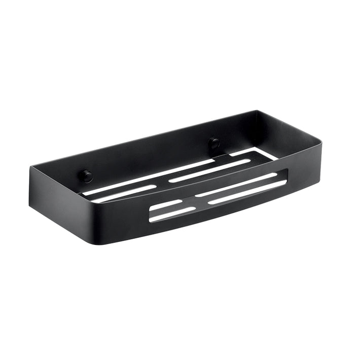 Porta oggetti rettangolare acciaio inox serie Nerva 2417 nero opaco Gedy