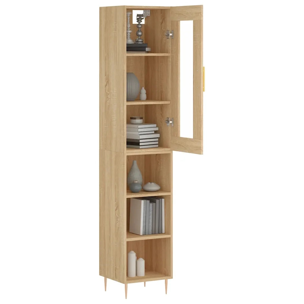 Credenza Rovere Sonoma 34,5x34x180 cm in Legno Multistrato 3199356