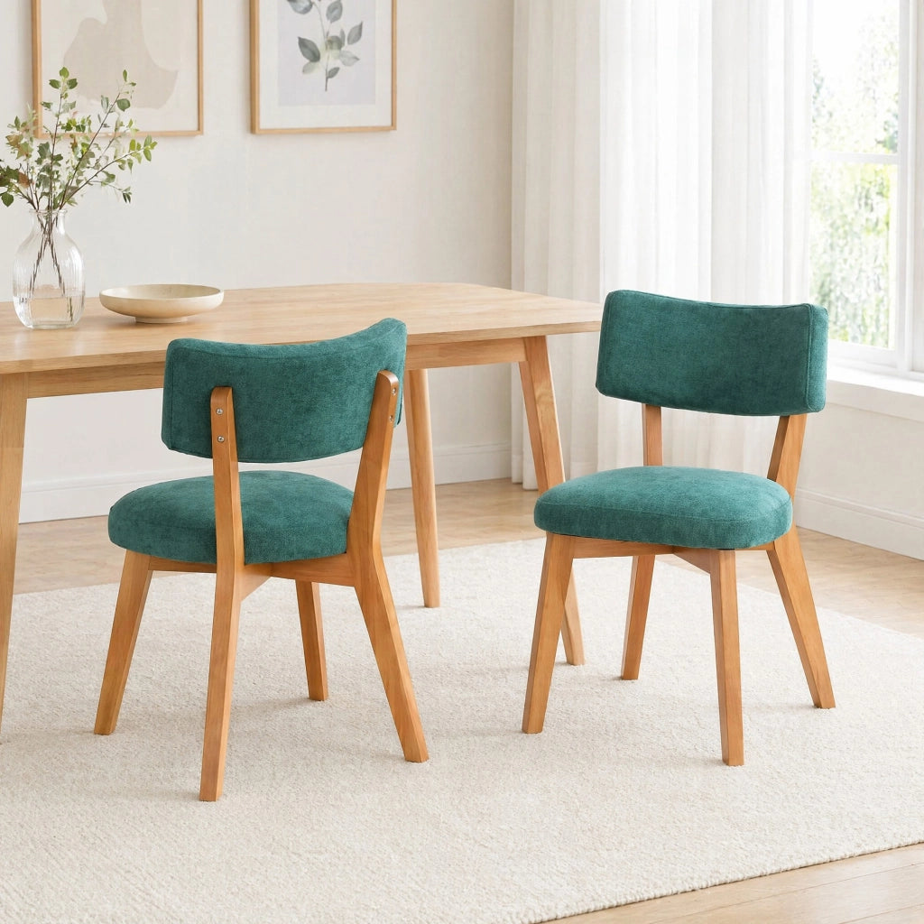 SEDIA da pranzo Set da 2 pezzi 54,5x47x77 cm Legno Verde