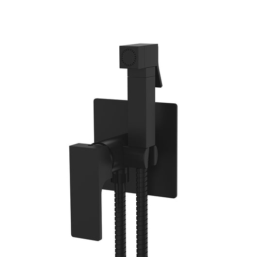 Miscelatore incasso per shut-off con kit doccino nero opaco serie Absolute