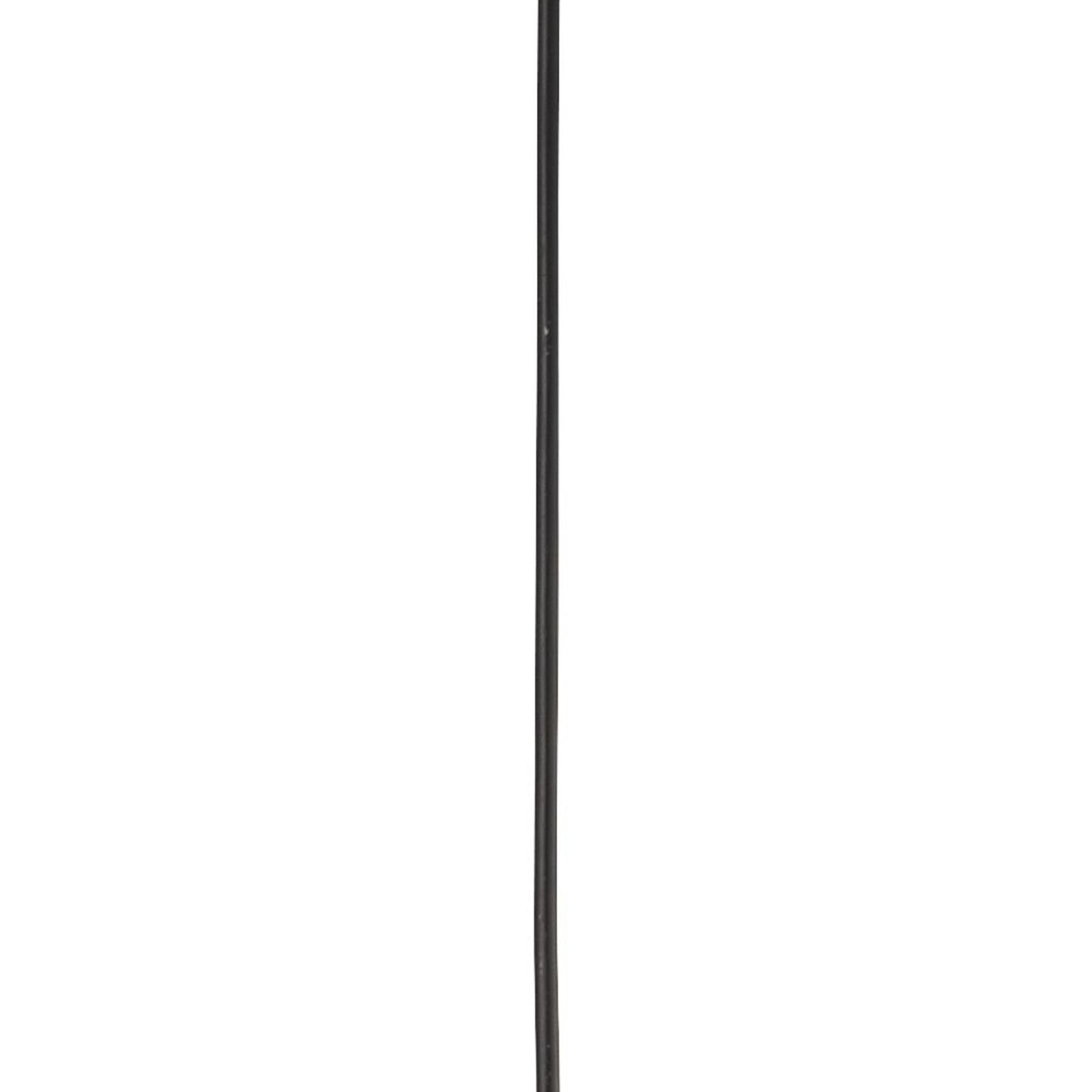 Sospensione Contemporanea Endor Acciaio Nero Vetro Bianco 1 Luce E27