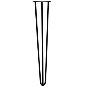 4 Gambe per Tavolo a Forcina SkiSki Legs 71cm Acciaio Nero 3 Rebbi 12mm