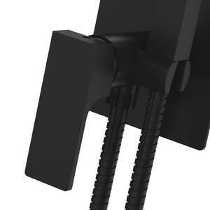 Miscelatore incasso per shut-off con kit doccino nero opaco serie Absolute