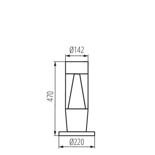 Paletto da esterno Kanlux INVO TR 29175 3xGU10 IP54