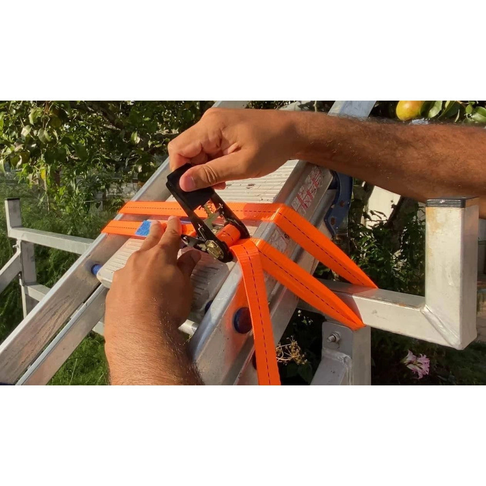 Trade Shop - Cinghia Di Ancoraggio Serraggio A Cricchetto Con Tenditore Senza Ganci 25mmx5mt -