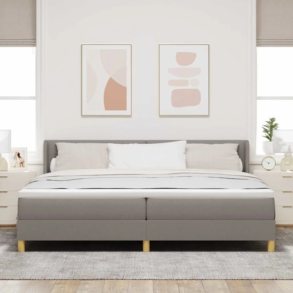 Letto a molle con testiera Talpa 200 x 200 cm Tessuto 3341129