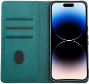 Copritelefono Sottile e Leggero - Copritelefono a Rotazione - Portacarta - Protezione contro Cadute - Chiusura Magnetica - Adatto per Google Pixel 8 - Copritelefono