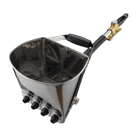 Intonacatrice a spruzzo 6-10 bar, macchina per intonaco con ugello da 8 mm, imbuto da 3,7 l, lunghezza 72 cm, pistola per malta in alluminio e acciaio inox