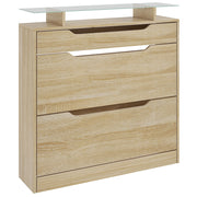 Armadio Portascarpe con Cassetti e Mensola Regolabile ¨C Minimal ¨C Bianco 80x120x35