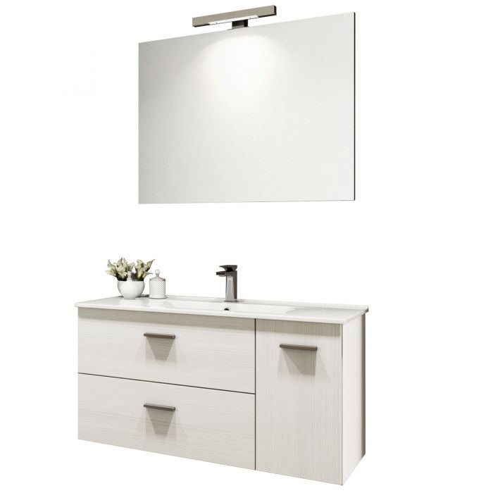 Mobile bagno sospeso Betty con lavabo e specchio