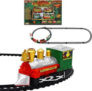 Treno di Natale elettrico - Treno di Natale elettrico - Treno intorno all'albero di Natale - Decorazione di Natale a vapore - Treno di Natale per bambini - Treno di Natale con luce e suono - Decorazione di Natale - Accessori del villaggio di Natale