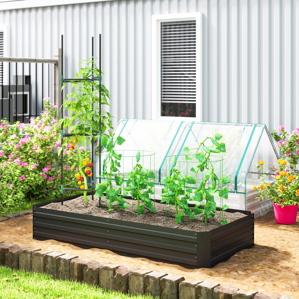 Carr¨¦ Potager Giardino ¨C Zephmum ¨C Grigio Acciaio 180x90x29.5 cm