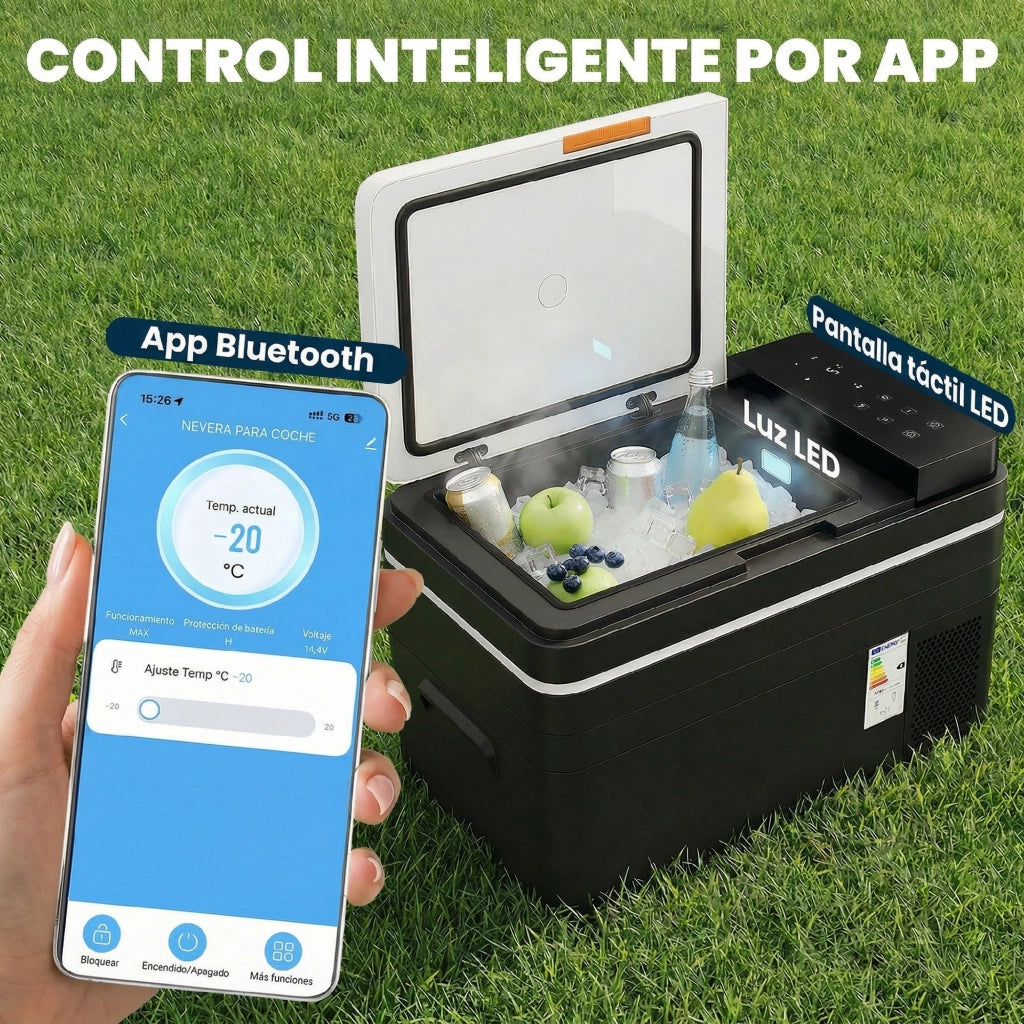Frigo Portatile Elettrico 30L con Compressore ¨C zephmum ¨C Nero