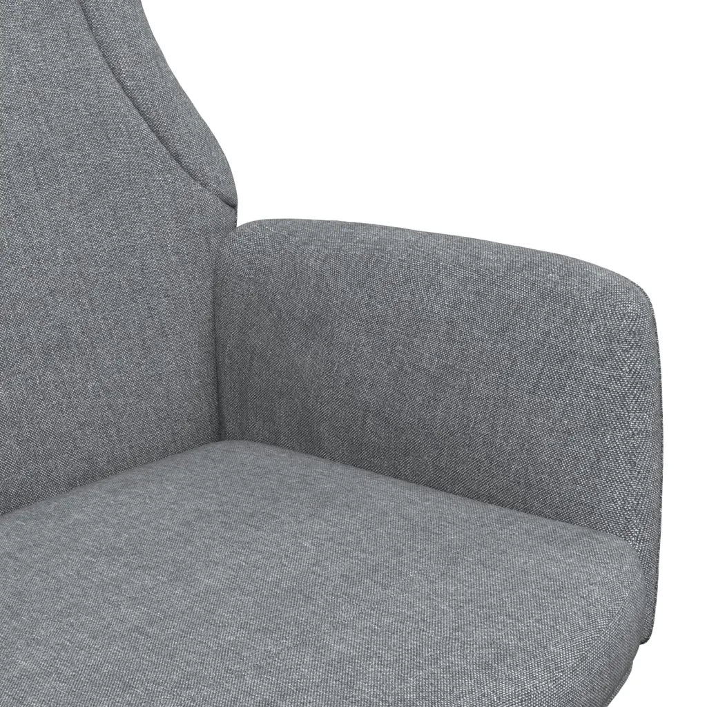 Poltrona Relax | Sedia Relax Grigio Chiaro in Tessuto