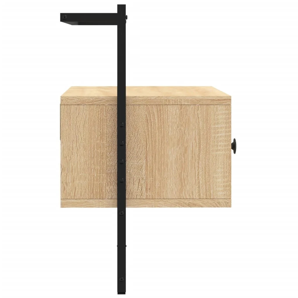 Mobile TV multimediale mensola TV credenza TV sala da pranzo soggiorno camera da letto a parete rovere Sonoma 60,5 x 30 x 51 cm legno ingegnerizzato marrone 02_0028163