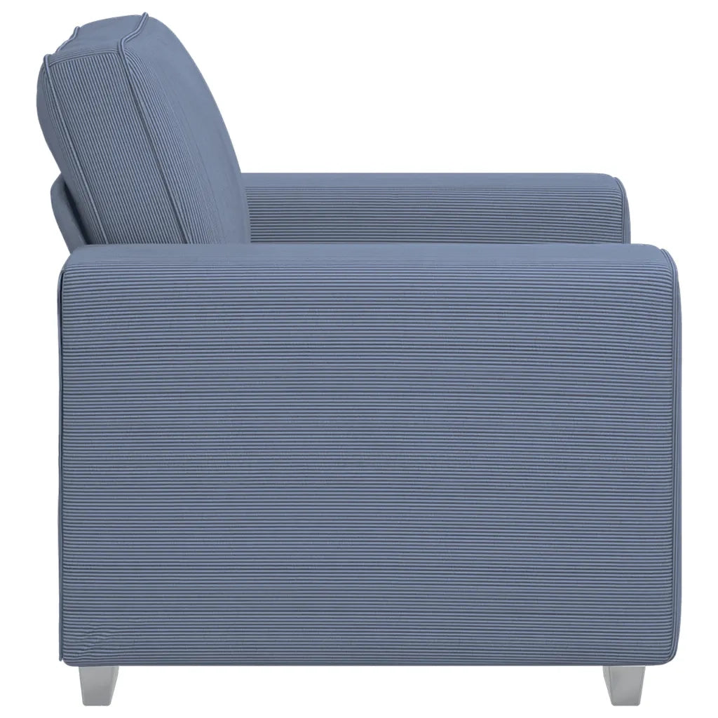 Divano Sedia Blu 60 cm Tessuto di velluto a coste