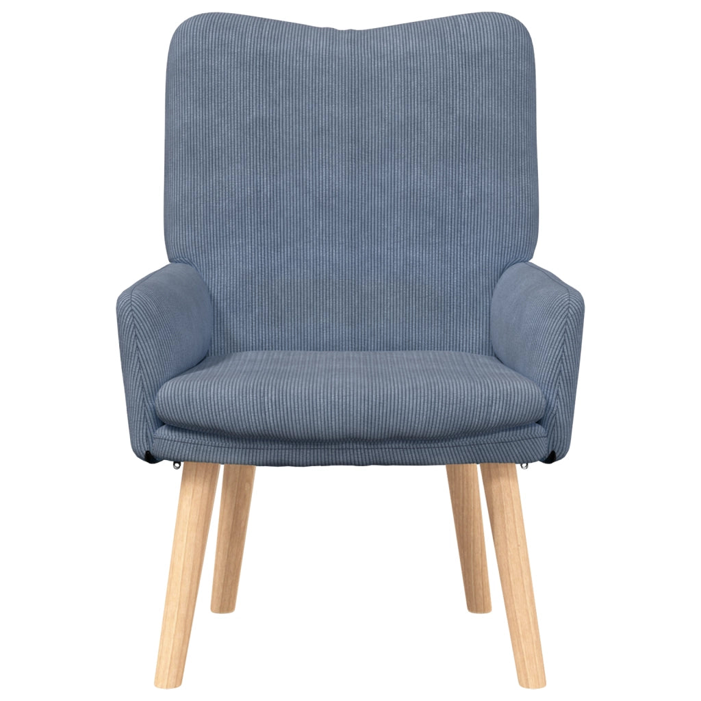 Poltrona Rilassante  in Velluto Blu