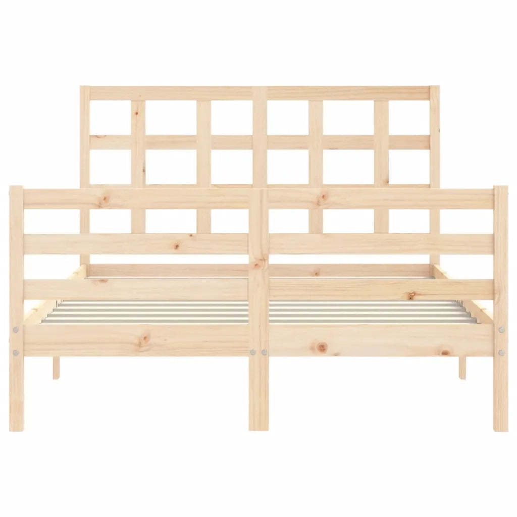 Giroletto con Testiera Small Double-Struttura Letto in Legno Massello 776344