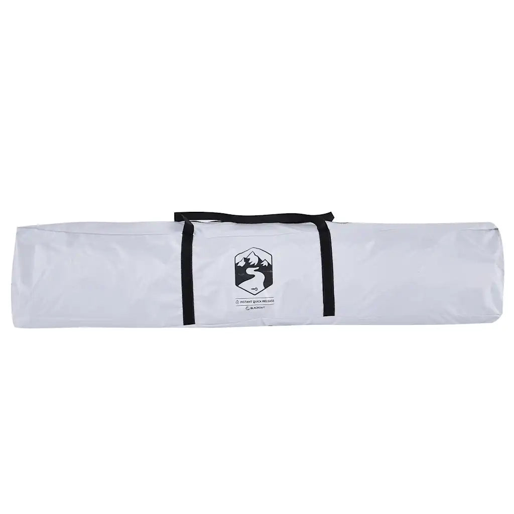 Tenda Campeggio a Tunnel 2 Persone Bianca Tessuto Impermeabile 94607